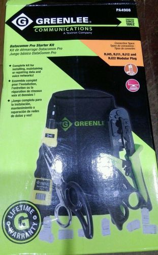 GREENLEE PA4908 TOOL KIT-DATACOMM PRO STARTER KIT... See description