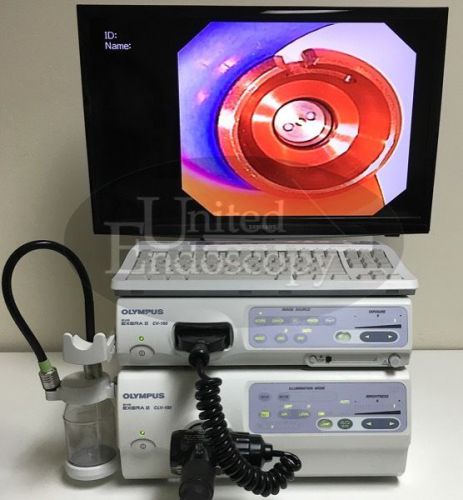 Olympus  cv-180 &amp; clv-180 evis exera ii video system set, endoscope, endoscopy for sale