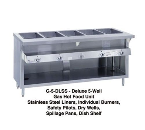 Duke g-4-dlss thurmaduke™ steam table unit gas 60&#034;w x 34&#034;d x 36&#034;h (4) dry... for sale