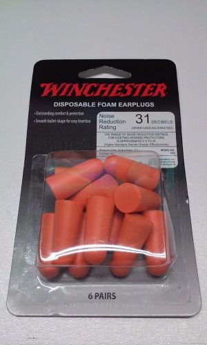 Winchester disposable foam earplugs