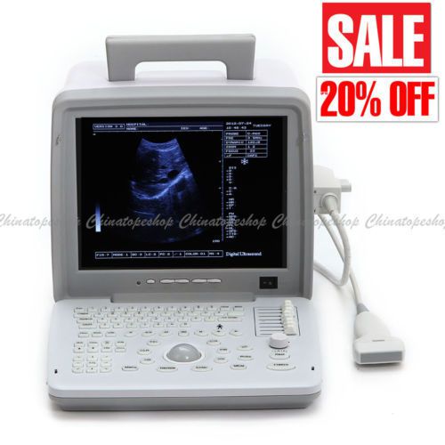High image full  portable ultrasound scanner machine +linear probe software for sale