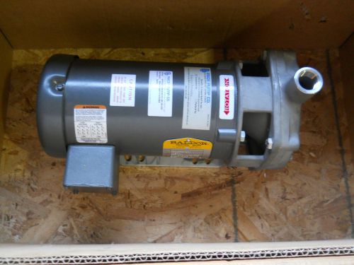 BALDOR MOTOR 460V 1.5HP W/ PRICE CENTIFUGAL PUMP 3/4&#034; IN AND OUT