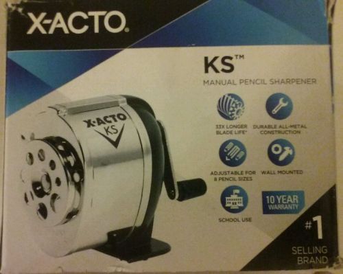Manual pencil sharpener boston x acto ks school table or wall mount stand for sale
