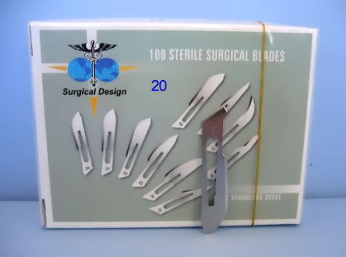 # 20 STAINLESS-STEEL BLADES / STERILE (COUNT 100)
