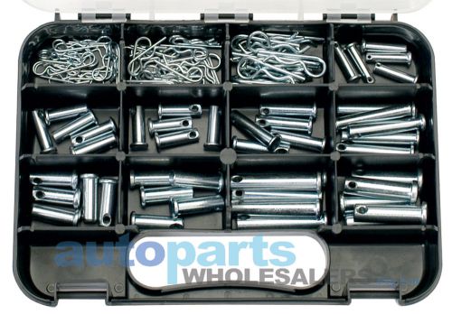 GJ WORKS CLEVIS PINS ASSORTMENT KIT TRADE QUALITY - 105 PIECES FREE AUS POSTAGE