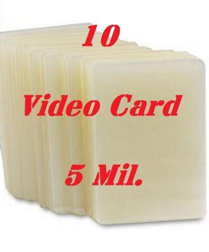 (10) 4-1/4 x 6-1/4 laminating pouches sheets photo index card  5 mil for sale