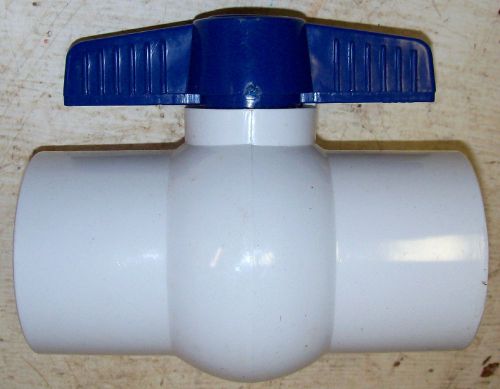 Smi 2&#034; slip pvc ball valve 150 psi for schedule 40 or 80 pipe for sale