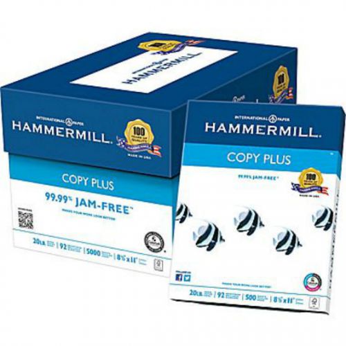 Hammermill copy plus copy paper printer multipurpose 8.5x11, letter, 5000 sheet for sale