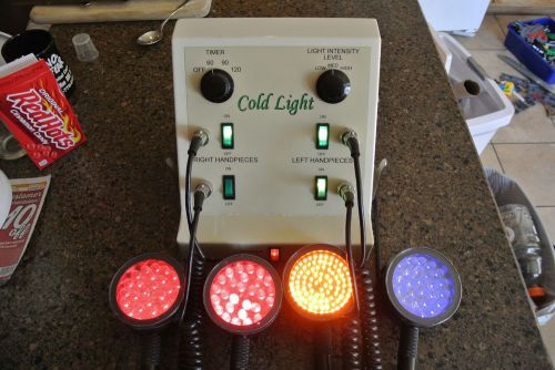 PROFESSIONAL COLD LIGHT 4-PANEL LED SKIN THERAPY RED/ORANGE/BLUE MACHINE W/TIMER