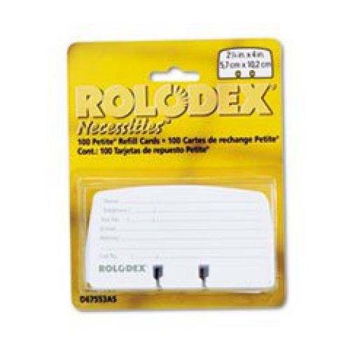Rolodex corporation products - card refills, for petite card files, 2-1/4&#034;x4&#034;, for sale