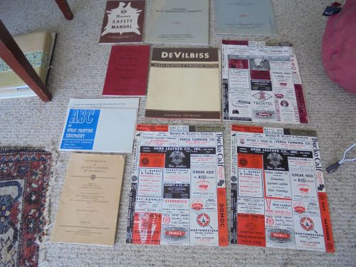 VINTAGE LEATHER INDUSTRY MANUALS CATALOGUES BULLETINS 1950&#039;S