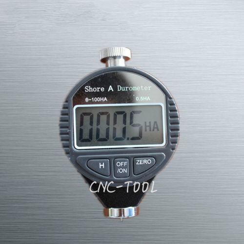Digital Shore A Durometer Rubber Hardness Tester Meter 0~100HA LCD Display