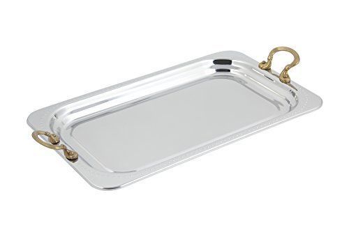 Bon chef 5307hr rectangle full size food pan bolero design with round handles for sale