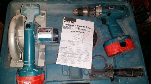 Makita Combo CASE With Cordless 18V 6343D Drill - Saw 5620D