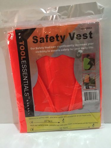 Tool Essentials Orange Safety Vest