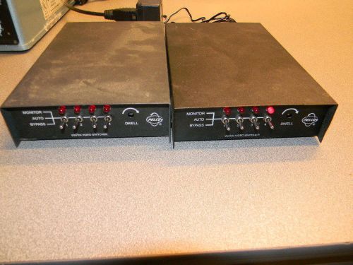 2 pelco 4-position single output sequential switcher vs5104, only 1 power supply for sale