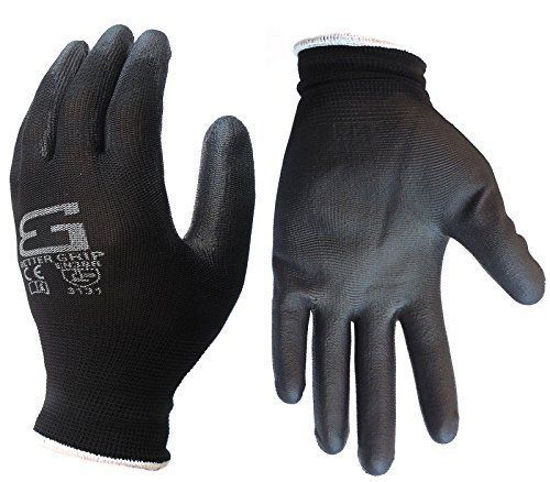 Better Grip Ultra-Thin Polyurethane Palm Coated Glove, Nylon/Polyester Shell, ,