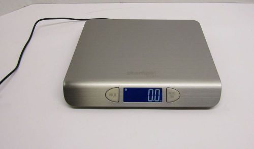 WORKING 5LB Digital Stainless Steel Mail Scale by Stamps.com + USB Cable