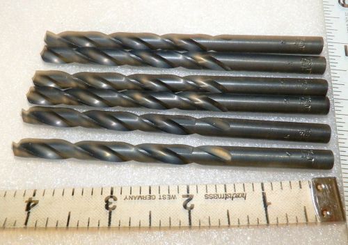 Wire size letter k jobber drill bits qty:6 pc  ( 0.2810&#034; diam ) usa for sale