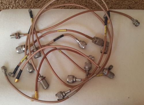 11  pcs  RF Teflon Silver  coat cables  with connectors