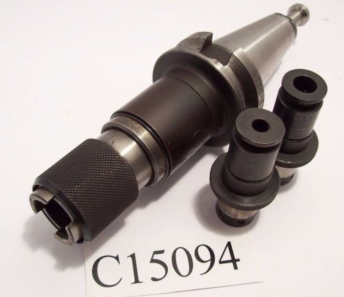 Bt35 bilz #1 style compression tension tapper w/ 2 tap collets 5/16 &amp; 3/8 c15094 for sale