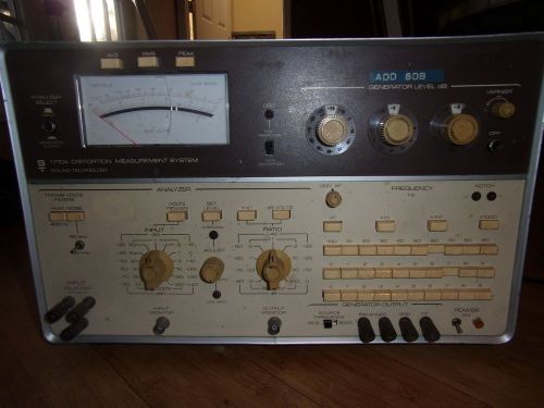 SOUND TECHNOLOGY MODEL 1710A DISTORTION MEASUREMENT SYSTEM WITH OPTIONS 003/007