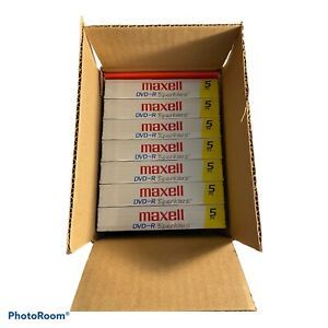 7 pkg DVD-R Sparklers Maxell 5 CD each 35 Total 5 assorted Colors 120 min 4.7 GB