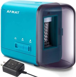 AFMAT Colored Pencil Sharpener, Electric Pencil Sharpener for Colored Pencils(6-