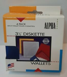 Alpha Disk Transport (4  4-Packs)  16 Total Floppy Diskettes Holders NIB