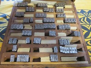 Kinglsey Hot Foil Machine Type Set Letters Wood Box - Hollywood