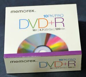 Memorex 4.7GB 16X DVD+R, 10 Pack