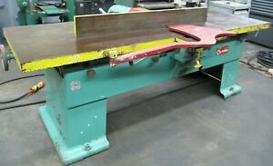 Vintage OLIVER 30&#034; Blade Woodworking JOINTER 166-FD w/ 8ft table Made in USA