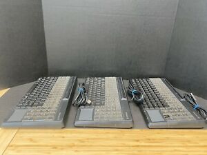 Lot of 3 - Cherry SPOS Qwerty Keyboard Terminal with Touchpad - FREE SHIPPING**