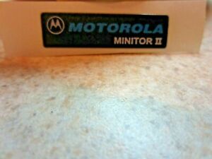 New Motorola Minitor II Name Plate Label