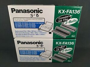 Panasonic KX-FA136 Genuine Fax Ink Film Replacement (3 Rolls)