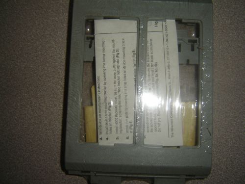 Wiremold g4049 nm device plate gray for 4000 6000 series raceway new for sale