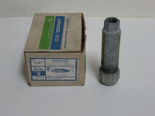 Lot of 5 oz gedney ax-50 1/2 in explosion proof expansion fittings new in box for sale