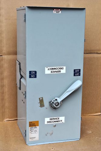 Ite siemens wms44-6 outdoor service entrance metering module switch 400a 240v 3? for sale
