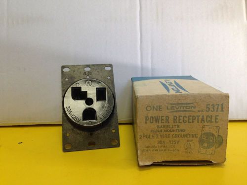 Leviton #5371 30amp 125v 2-Pole 3-Wire Power Receptacle(s)