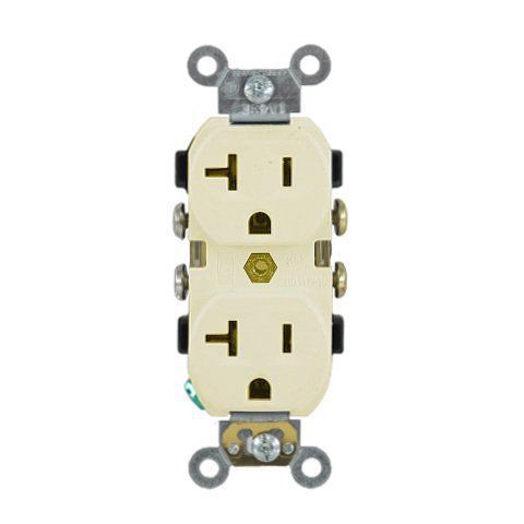 Ivory 20 amp duplex receptacle for sale