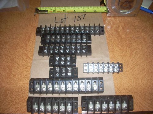 Jones block barrier terminals qty 9 - new - ass&#039;t of  single/double - (lot 137) for sale