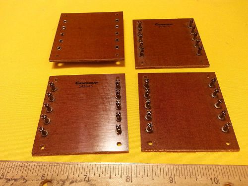 4 Cambion Terminal Boards 1426-15 10 Turrets Each 2.375&#034; x  2.5&#034;