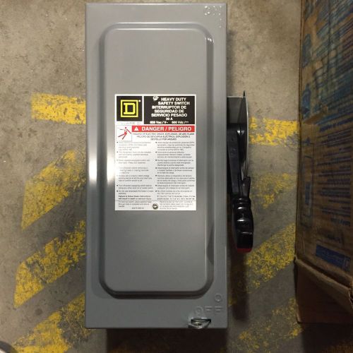 HU361 30 Amp Square D Disconnect New In Box 600volt Non-Fused
