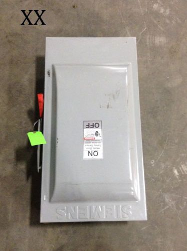 Siemens 200 amp fusible disconnect switch 150 hp 600 vac hf364 175 amp fuses for sale