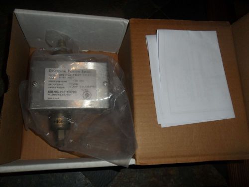 Koenig-pretempco dps300a-p40pf-82582-5 differential pressure switch 2 for 1 nib for sale