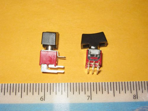 10pcs DPDT mini rocker switch 0.1&#034; 2.5mm pin pitch 1.5A 250VAC new
