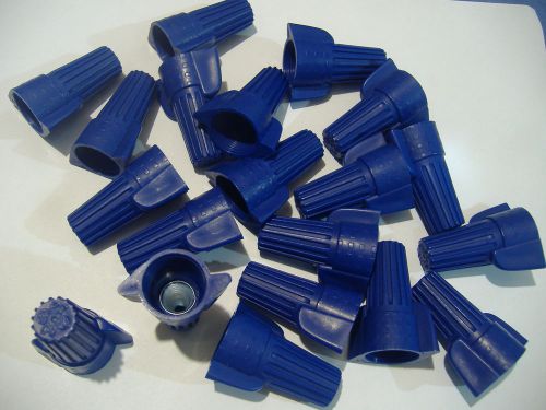 LOT OF FORTY LARGE BLUE WING WIRE CONNECTORS  WIRE NUTS