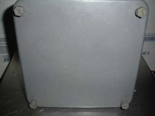 6 x 6 fiberglass electrical enclosure box 1 inch KO corrosion resistant outdoor