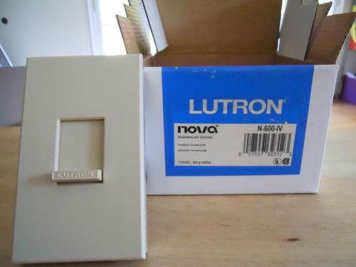 Lutron N-600-IV Incandescent Dimmer 120VAC 60 Hz 600W