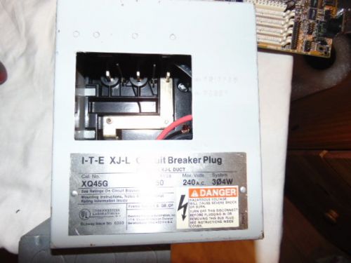 Ite xq45g circuit breaker bus plug and 4 prong hubbell 30a for sale